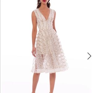 HELSI white/ ivory embroidered dress